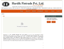 Tablet Screenshot of hardikgroup.com
